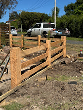 Load image into Gallery viewer, 3 Rail Cyrpess Post And Rail Fencing