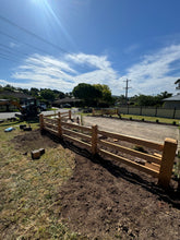Load image into Gallery viewer, 3 Rail Cyrpess Post And Rail Fencing