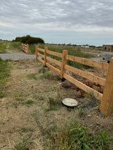 Load image into Gallery viewer, 3 Rail Cyrpess Post And Rail Fencing